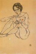 Egon Schiele Nude Woman (mk12) oil painting on canvas